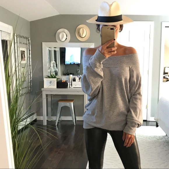 We The Free Sweaters - We The Free People Gray off the shoulder sweater M